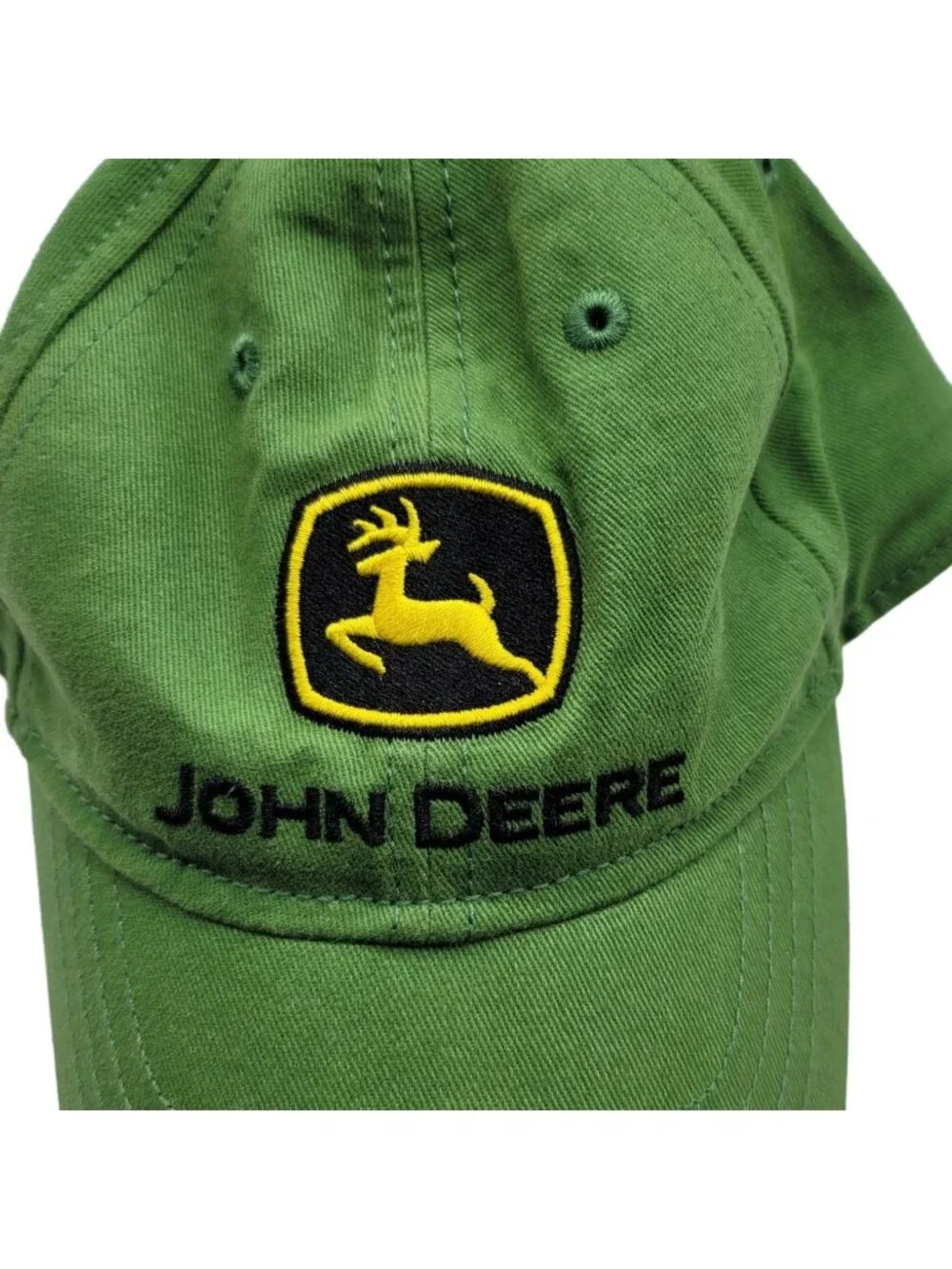 John Deere Toddler Logo Baseball Cap One Size Green Embroidered Adj Official Hat